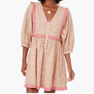 Hyacinth House- Tuckernuck Multi Floral Mia Dress in Size Large